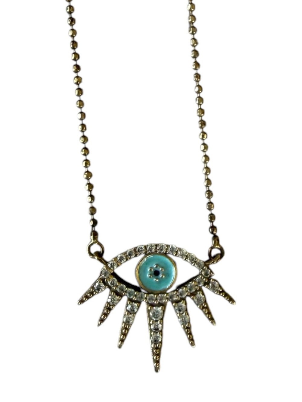 Baublebar Turquoise Crystal Eye Pendant Necklace - Women Jewelry